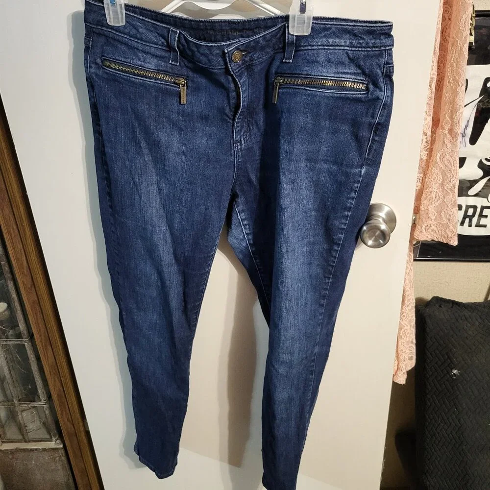 MICHAEL KORS JEANS WITH ZIPPER POCKETS SZ 12 - Picture 1 of 7